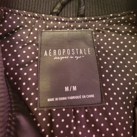 Black Aeropostale Bomber Jacket - Picture 4 of 4